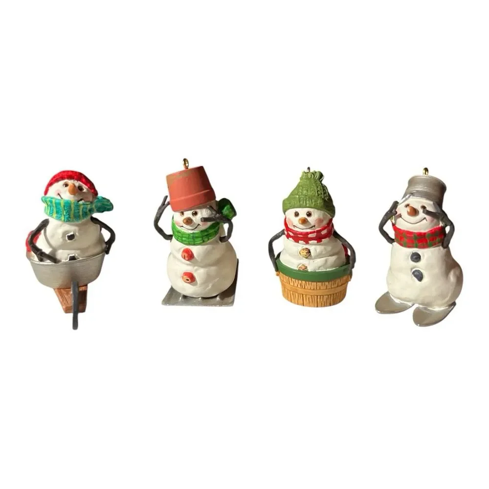 Vintage Hallmark Keepsake Ornaments  2000 Race Down Main Street Set of 4